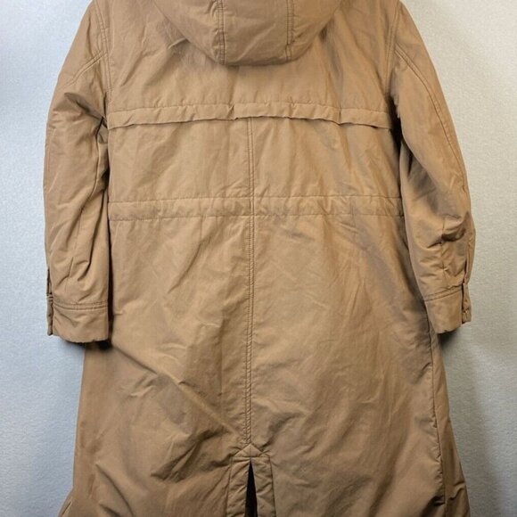 Old Navy Hooded‎ Utility Jacket Women's XS Brown Faux Fur Lining Winter Coat EUC - Picture 11 of 13